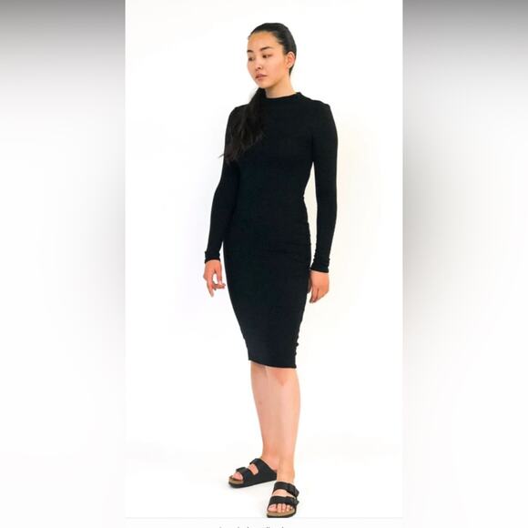 Taylor Jay NWT Traci Dress High Neck Line Bodycon Dress in Teal Blue Size Medium - Picture 2 of 7